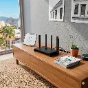 RG-EW1300G | Router Mesh Gigabit de Doble Banda Wi-Fi 5 de 1300M, Wave 2, 5 Antenas Omnidireccionales y Plegables Proporcionando Señales Wi-Fi Fuertes