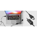 HS-100U | AUDIFONO PARA PC USB HS-100U BLACK