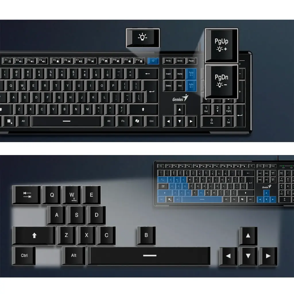 SLIMSTAR-820 | TECLADO SLIMSTAR 820 DELGADO ILUMINADO