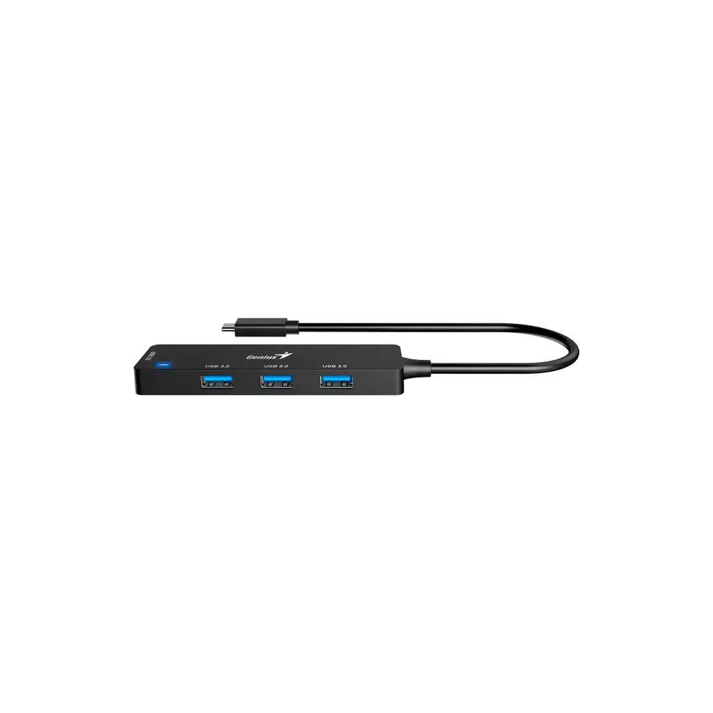 UH-400 | HUB USB-C GENIUS DE 4 PUERTOS BLACK