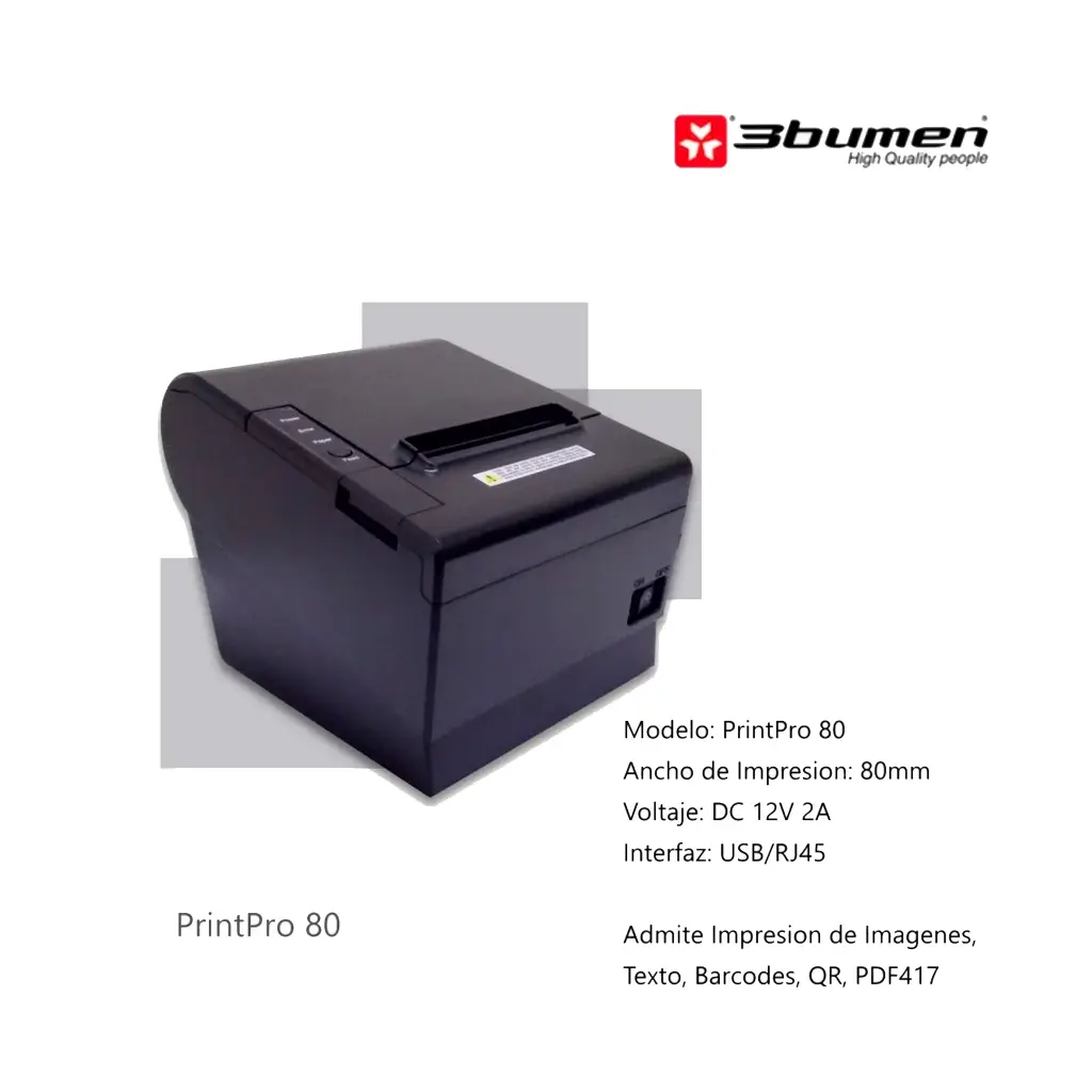PRINTPRO | MINI IMPRESORA 3BUMEN PRINTPRO 80MM
