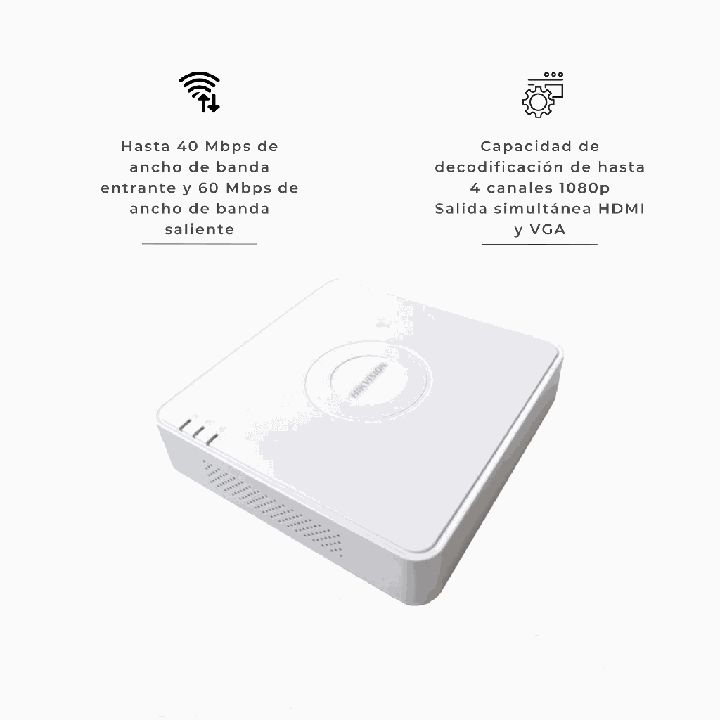 DS-7104NI-Q1 | NVR 4 CANALES IP 6MP 