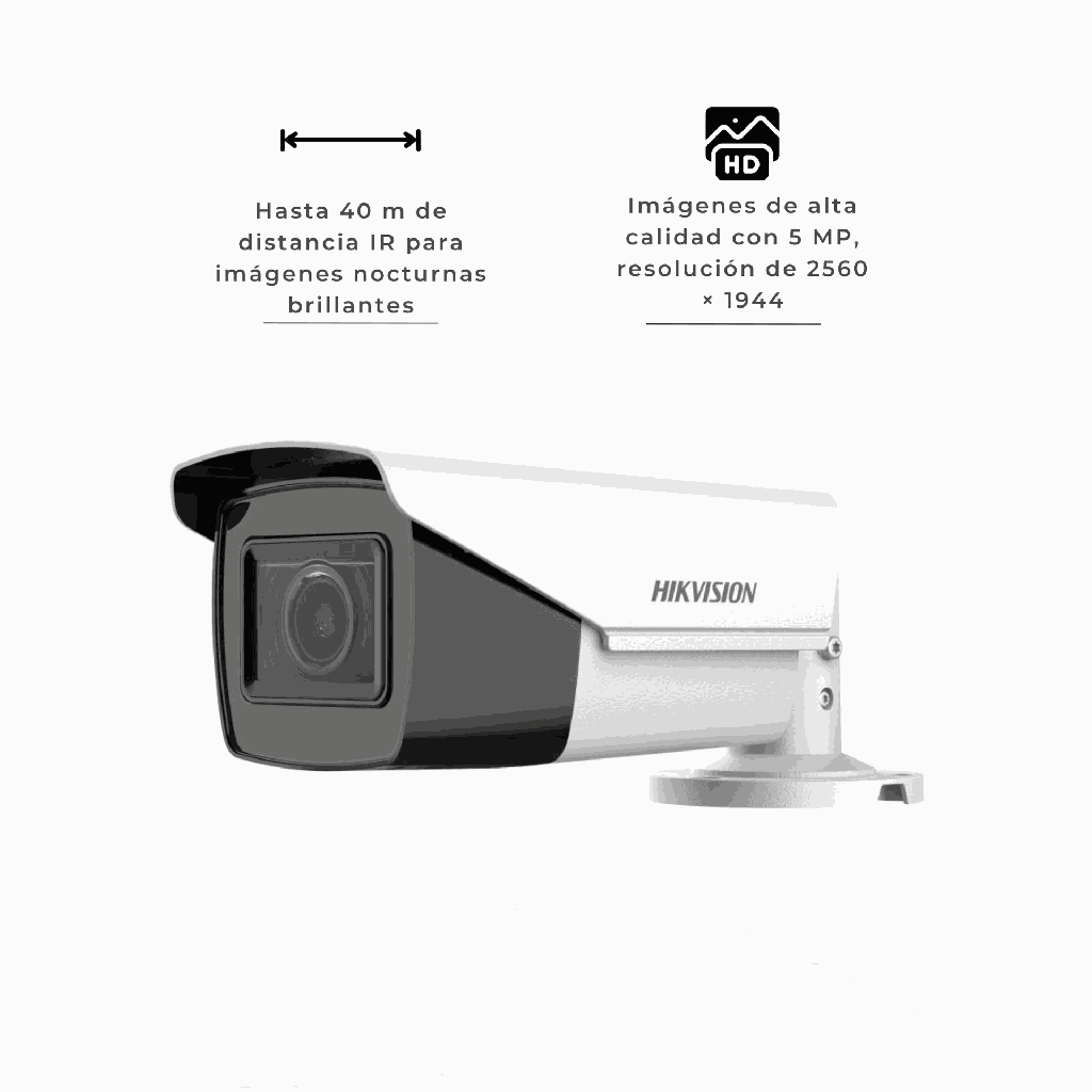 DS-2CE19H0T-AIT3ZF | CAMARA BALA  SEMI METALICA HIKVISION LENTE MOTORIZADO