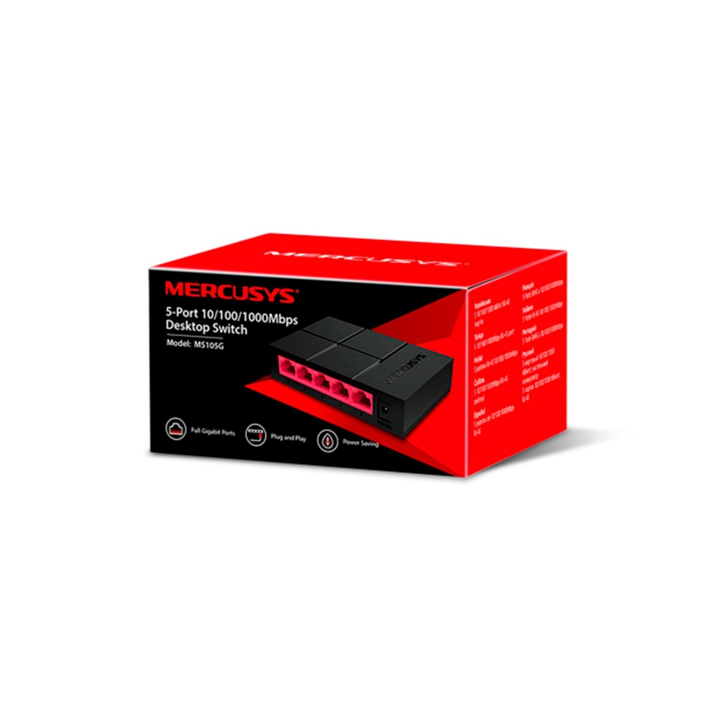 MS105G | SWITCH DE ESCRITORIO 5-PORT
