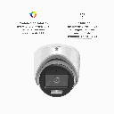 DS-2CE70DF0T-LMFS | CAMARA DOMO 2MP SMART HYBRID LIGHT 20 METROS CON AUDIO METALICA