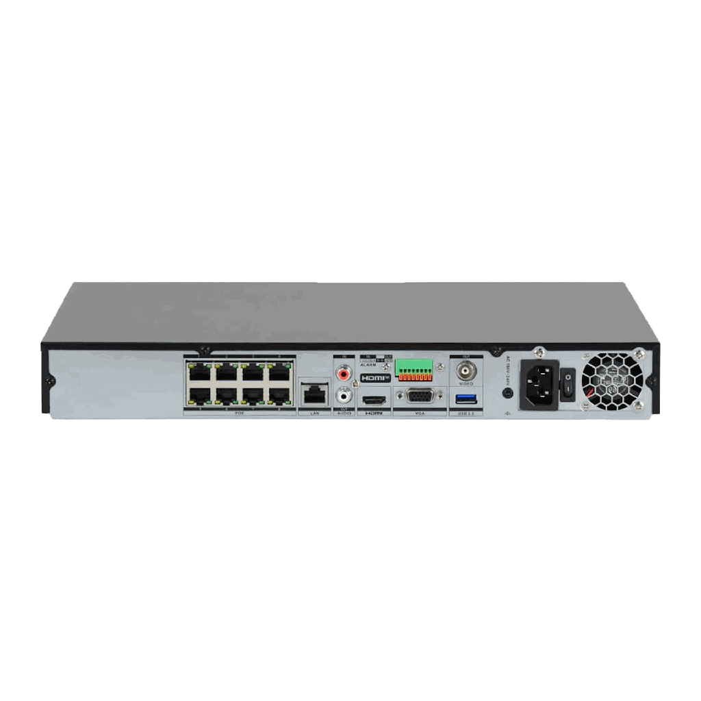 DS-7608NXI-I2/8P/S | NVR 12MP 8 CANALES IP POE CON RECONOCIMIENTO FACIAL
