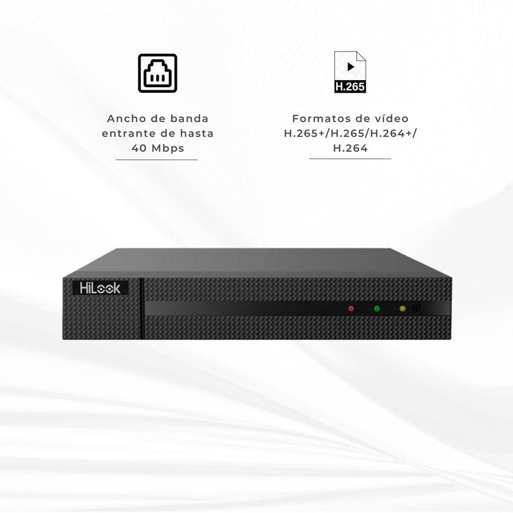 NVR-104MH-C/4P | NVR 4CH IP POE 4 -  HASTA 1 CH @ 8MP o 5 CH @ 1080P