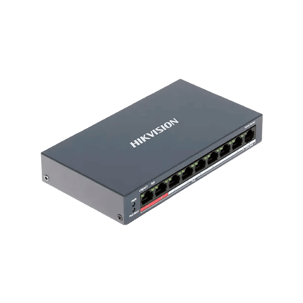 DS-3E0109P-E/M | SWITCH POE DE 8 PUERTOS