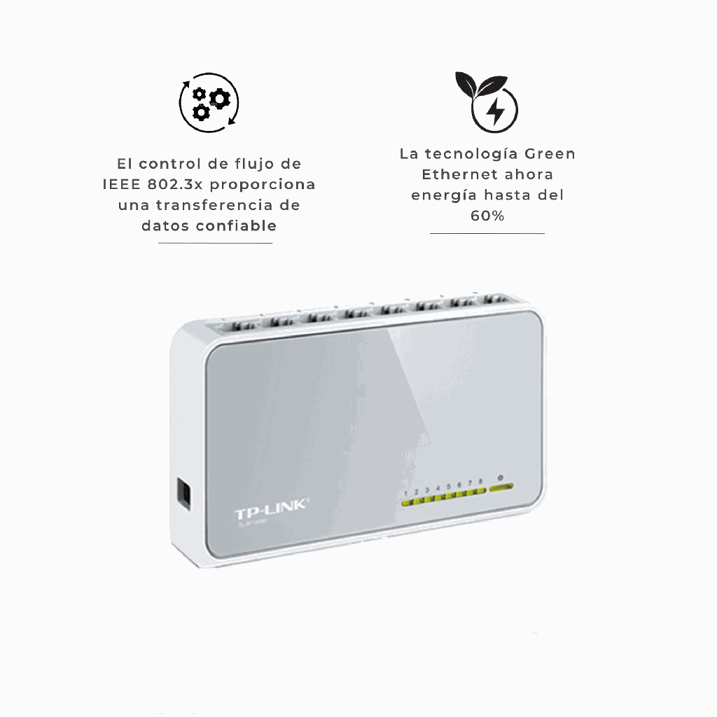 TL-SF1008D | SWITCH 8  PTOS 10/100 TL-SF1008D TPLINK 
