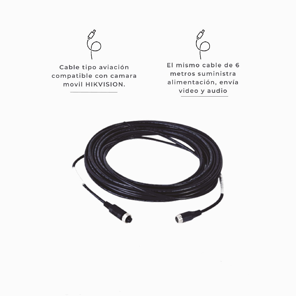 AE-MC0201-6 | CABLE EXTENSOR DE VIDEO Y AUDIO DE 6 METROS