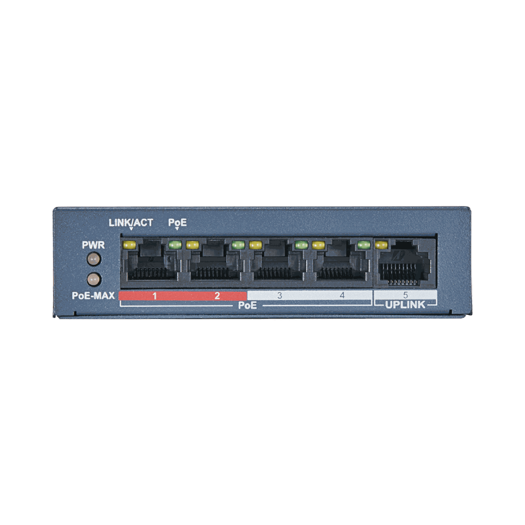DS-3E0105P-E/M | SWICTH POE 4 PUERTOS HIKIVISION