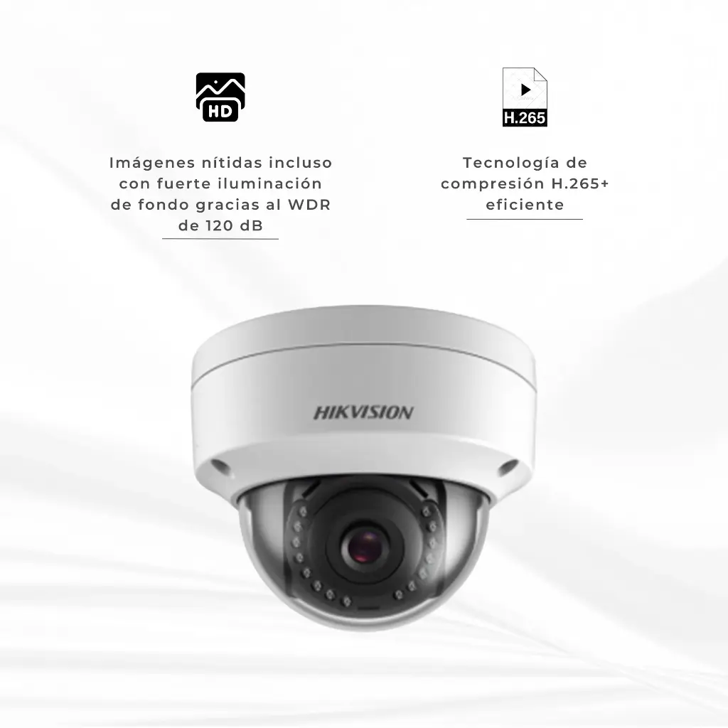 DS-2CD1143G0-I | CAMARA DOMO 2.8MM 4MP H.265+