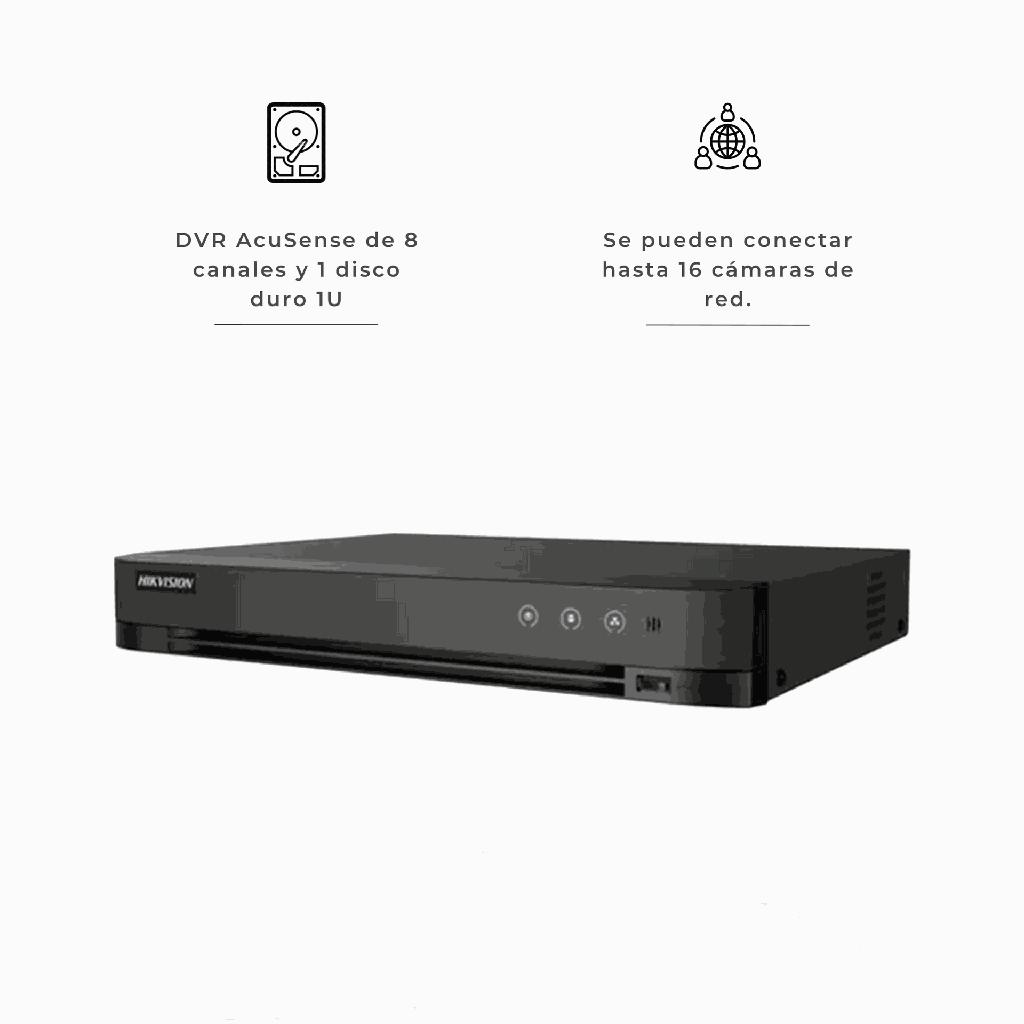 DS-7208HUHI-M1/S | DVR 8CH 8MP TURBO HD 5.0 IDS