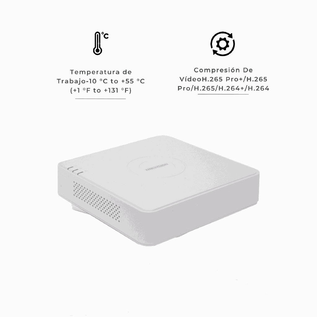DVR-7104HQHI-K1/S | HIK/DVR 4CH TURBO HD/AHD/1 SATA MINI