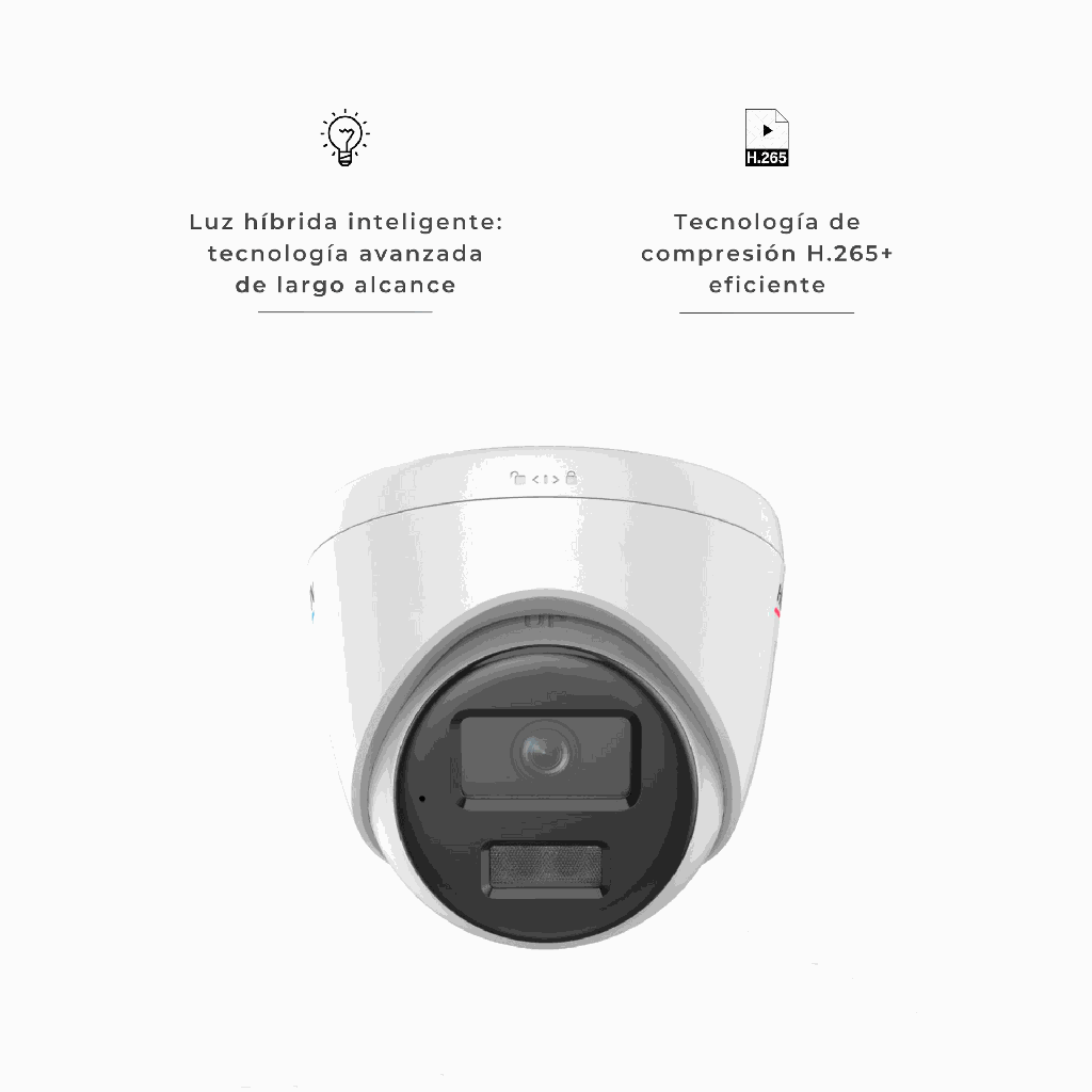 DS-2CD1347G2H-LIUF | CAMARA TURRET 4MP IP MICROFONO INTEGRADO COLORVU + DUAL LIGHT