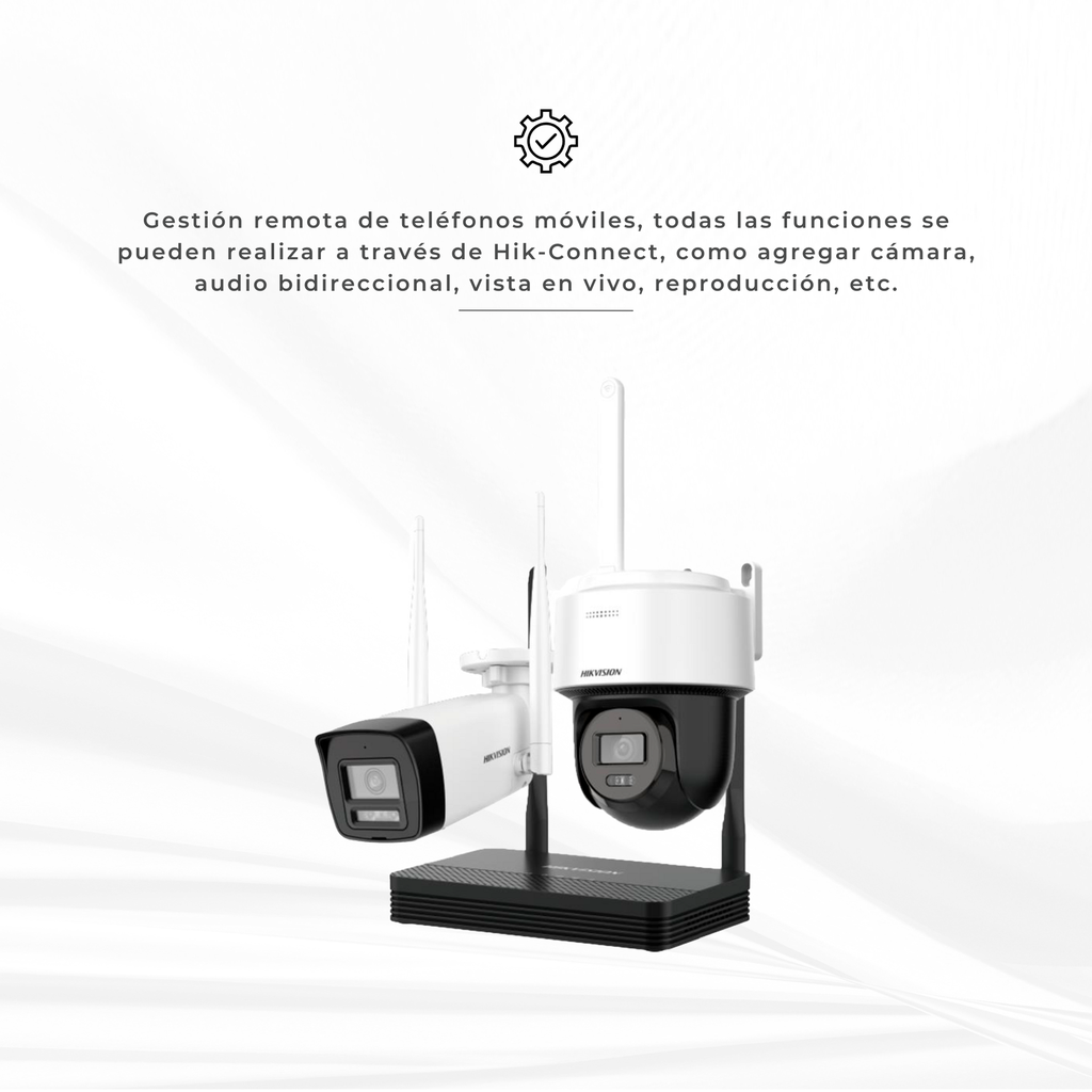 DS-J142I/NKS424W03H | KIT EASYLINK DE 4MP CAMARA BALA + PT