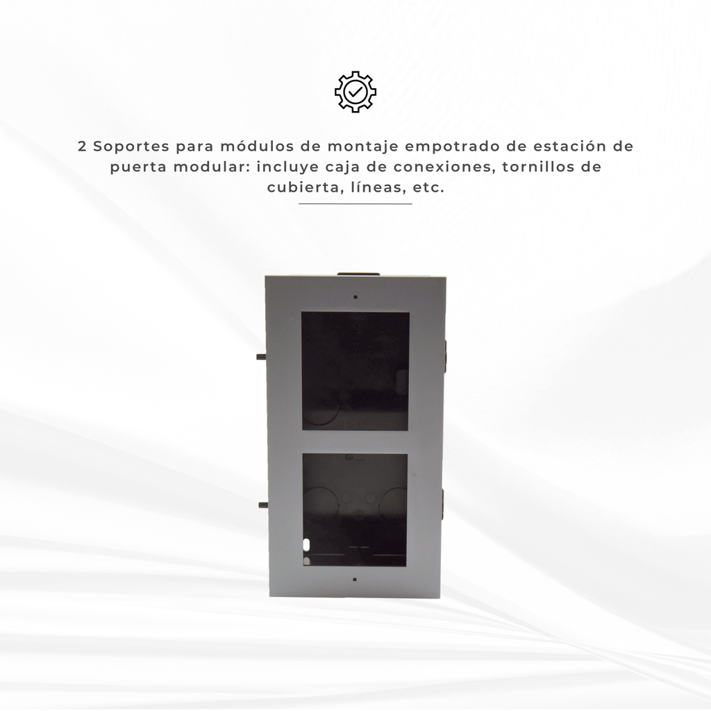 DS-KD-ACF2 | SOPORTE 2 MODULO PLASTICO