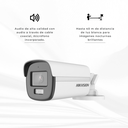 DS-2CE12DF0T-FS | CAMARA BALA COLOVU METALICA CON AUDIO 40MTS 2.8MM