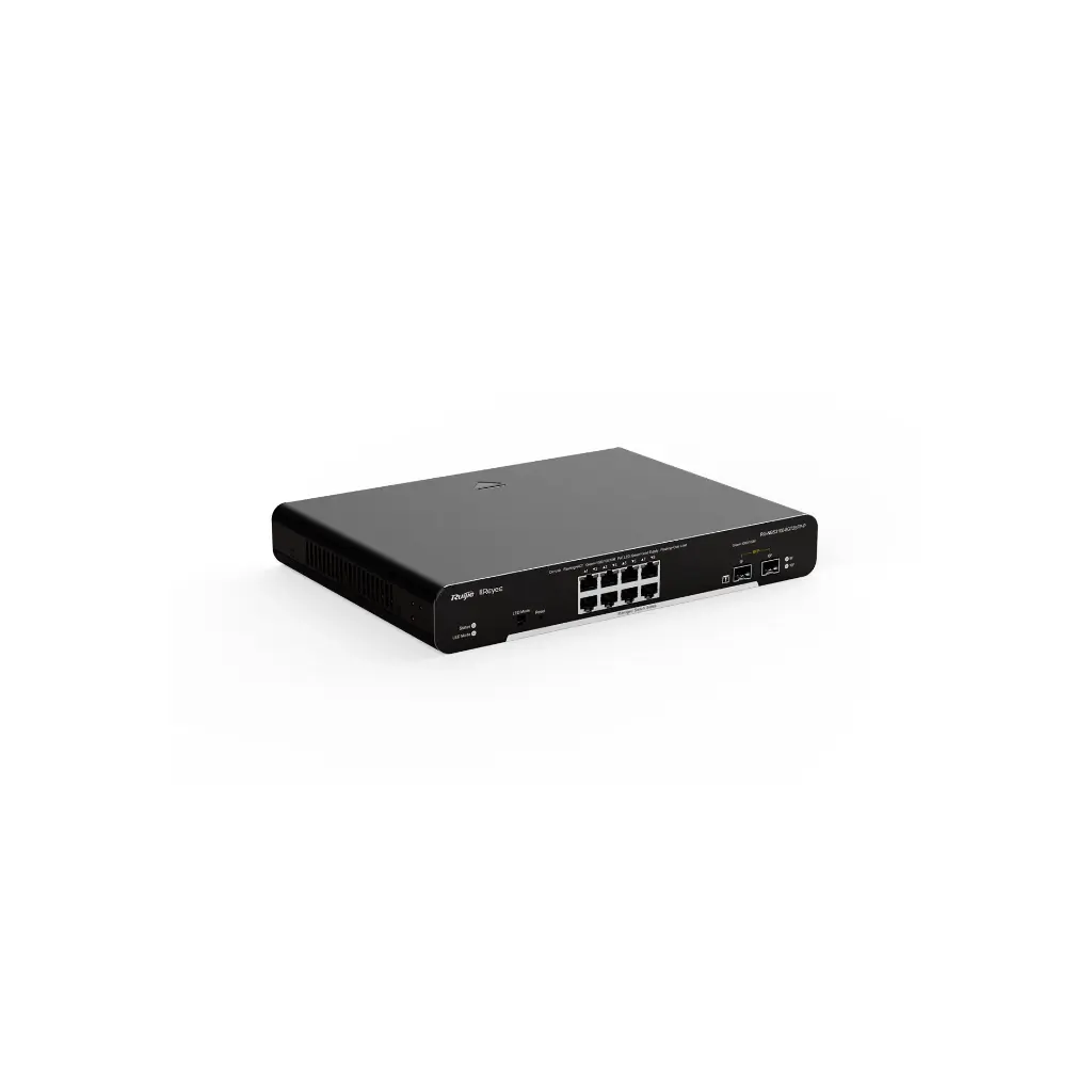 RG-NBS3100-8GT2SFP-P | Switch Reyee administrable de 8 Puertos GE PoE 802.3AF/AT, 2 Ranuras SFP, PS 125W