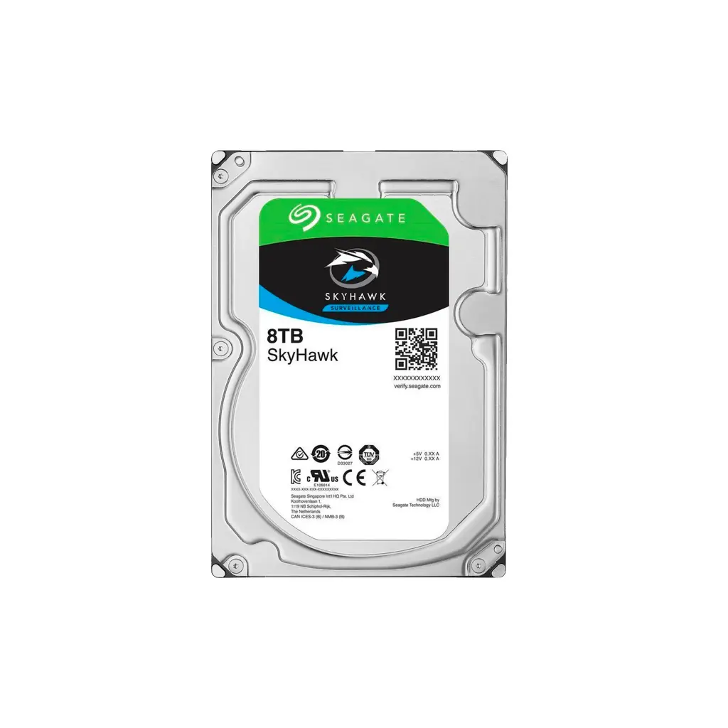 HDD,ST8000VX010,8TB  SEAGATE Disco duro 3.5" 8TB SATA III 5900RPM optimizado para video vigilancia 24/7