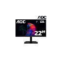 22B35HM23  -	 Monitor AOC LED Profesional plano 21.5 VA Full HD (1920 X 1080) / 120Hz / 1 ms / VGA / HDMI /Base Fija / Kensington Lock / Adaptive Sync