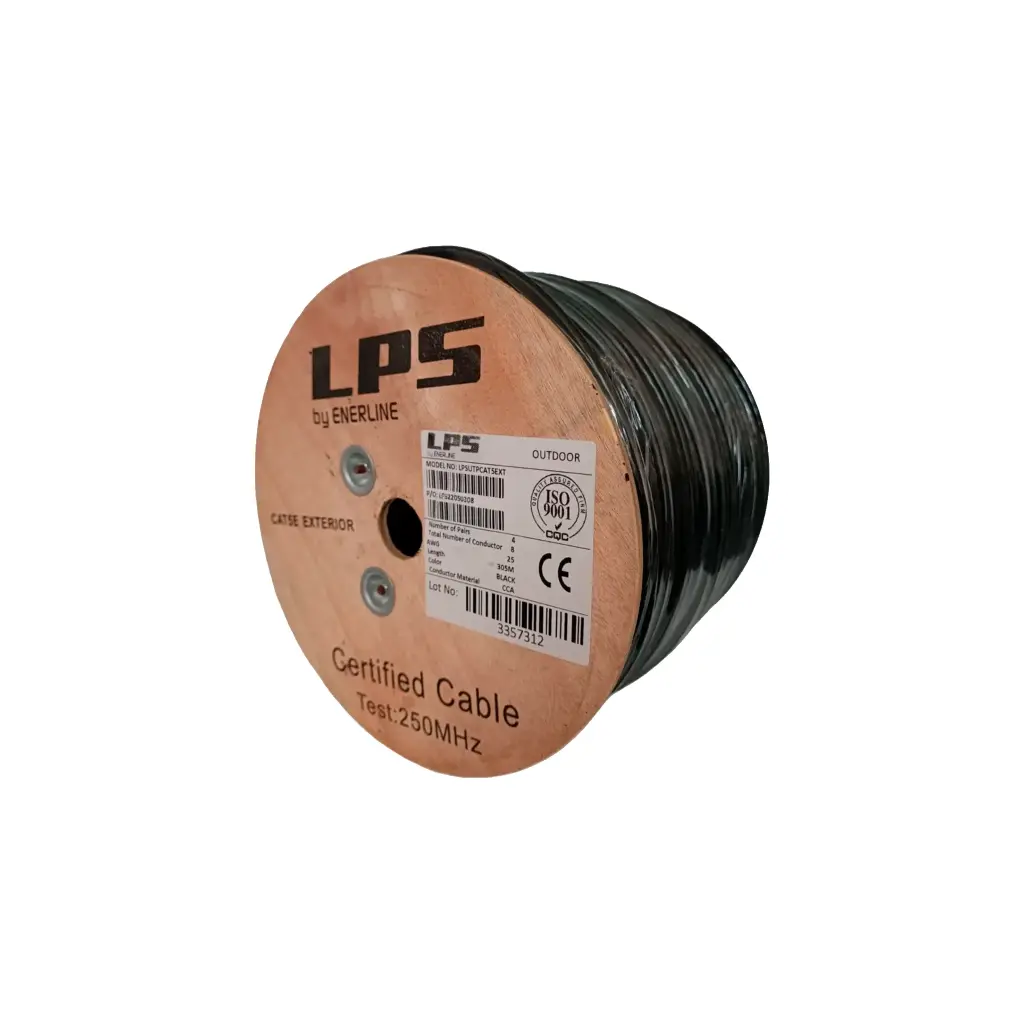 LPSUTPCAT5EXT-1 | (NUEVO) CABLE UTP CATEG 5 EXTERIOR ROLLO X 305MT ALEACION 