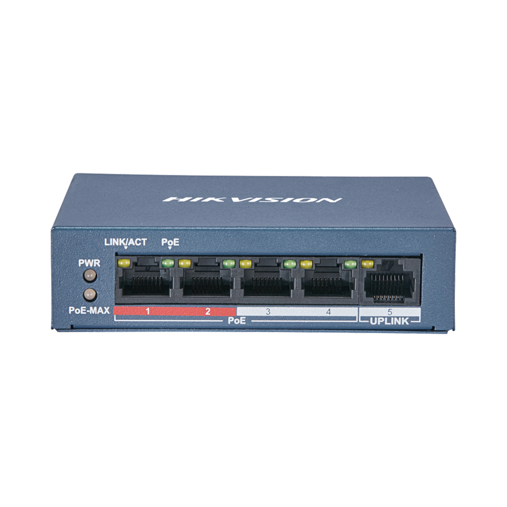 DS-3E0105P-E/M | SWICTH POE 4 PUERTOS HIKIVISION