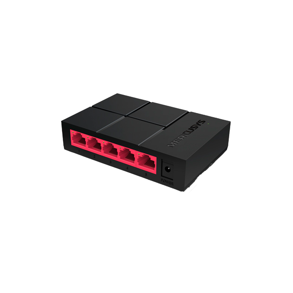 MS105 | SWITCH DE ESCRITORIO 10/100 MBPS 5 PUERTOS