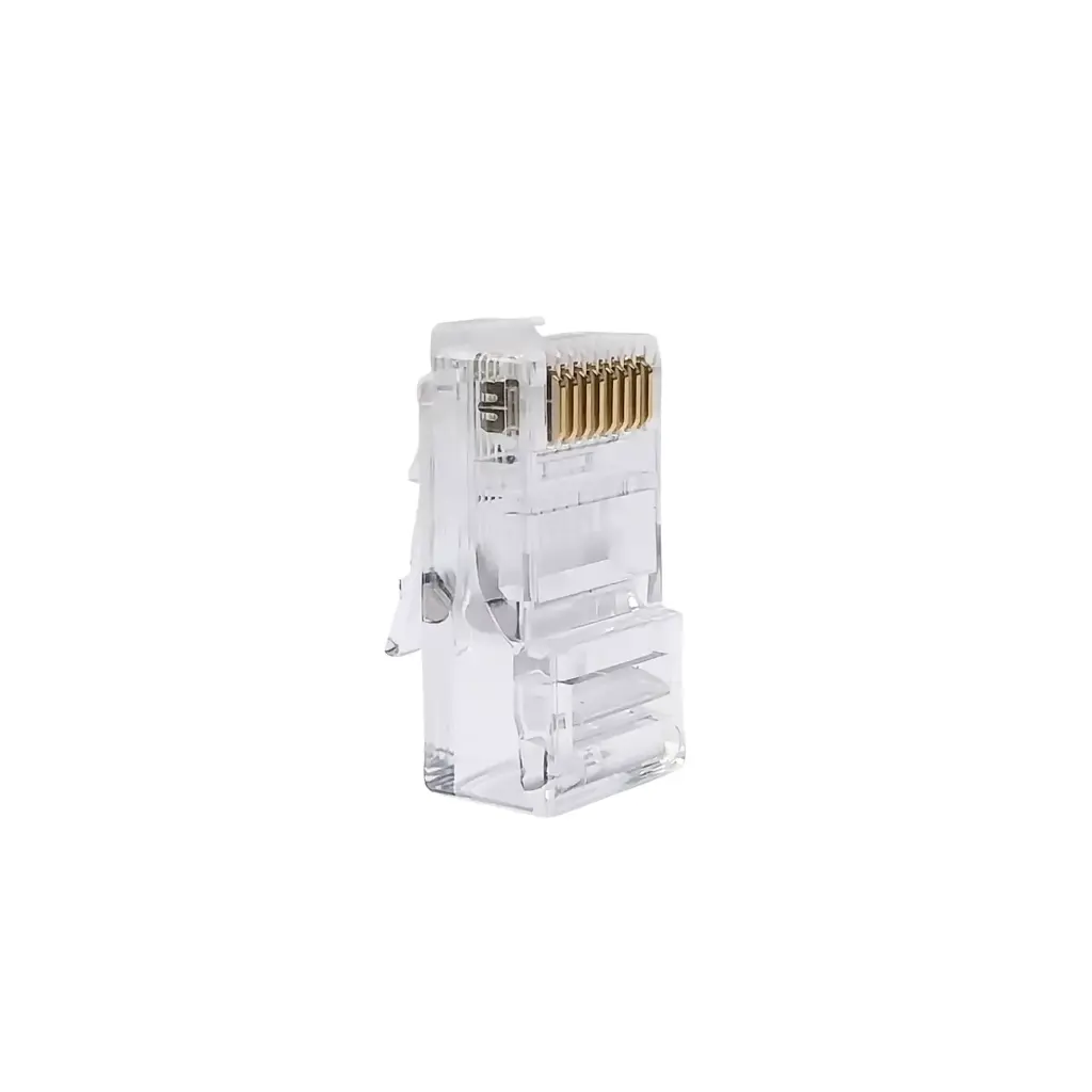 LPS-RJ45-CAT5E-E | CONECTOR DE RED PLUG RJ45 CAT5E GOLD PLATED 3U CALIDAD EZ