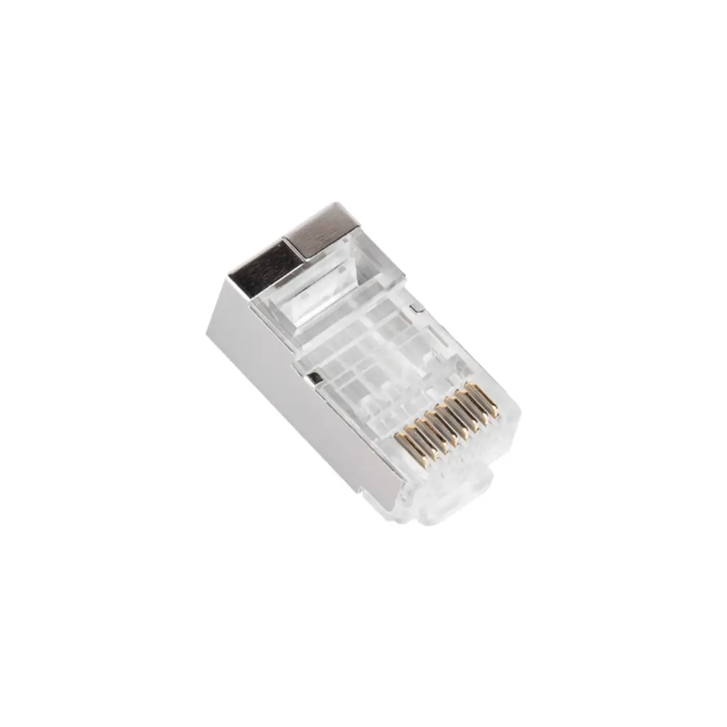 LPS-RJ45-CAT6-EZ | CONECTOR DE RED PLUG RJ45 CAT6 GOLD PLATED 3U CALIDAD EZ