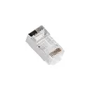 LPS-RJ45-CAT6-EZ | CONECTOR DE RED PLUG RJ45 CAT6 GOLD PLATED 3U CALIDAD EZ