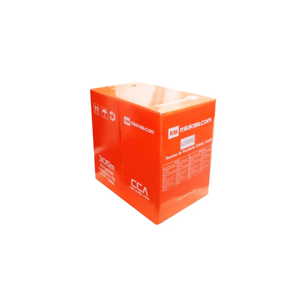 SQLLA | CABLE UTP CAT5E INTERIOR MIOKEE (CAJA NARANJA)
