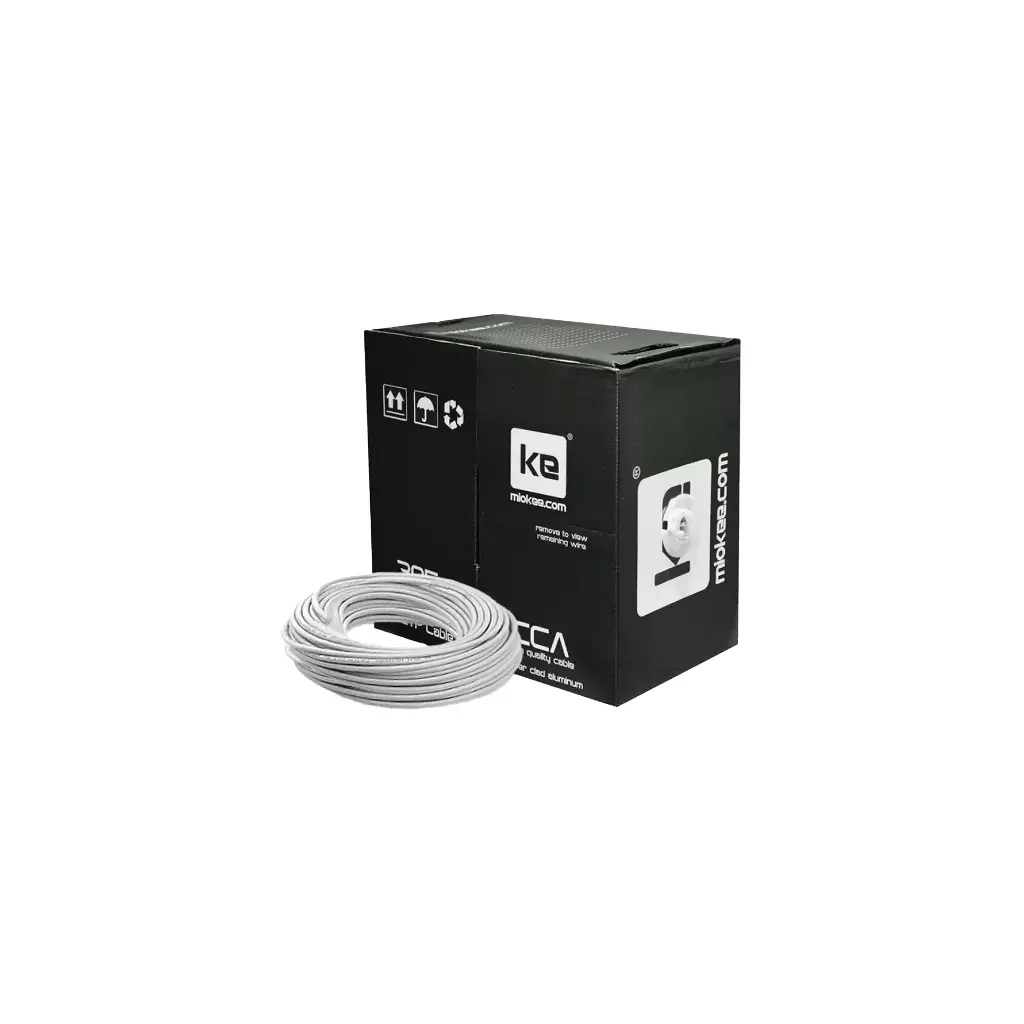 CABLE UTP CAT5E INTERIOR MIOKEE (CAJA NEGRA)