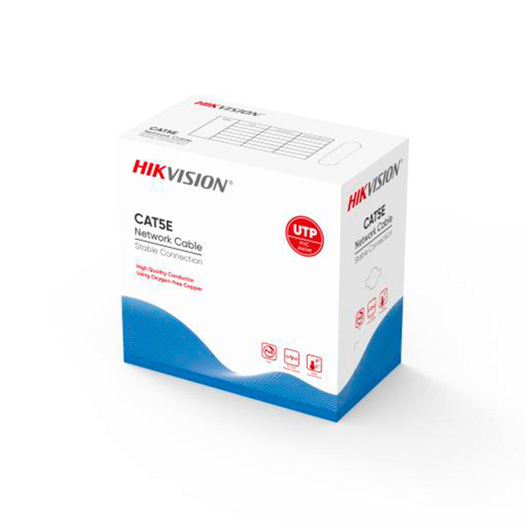 DS-1LN5E-E/E | CABLE UTP CAT5 305M UL COBRE  HIKVISION