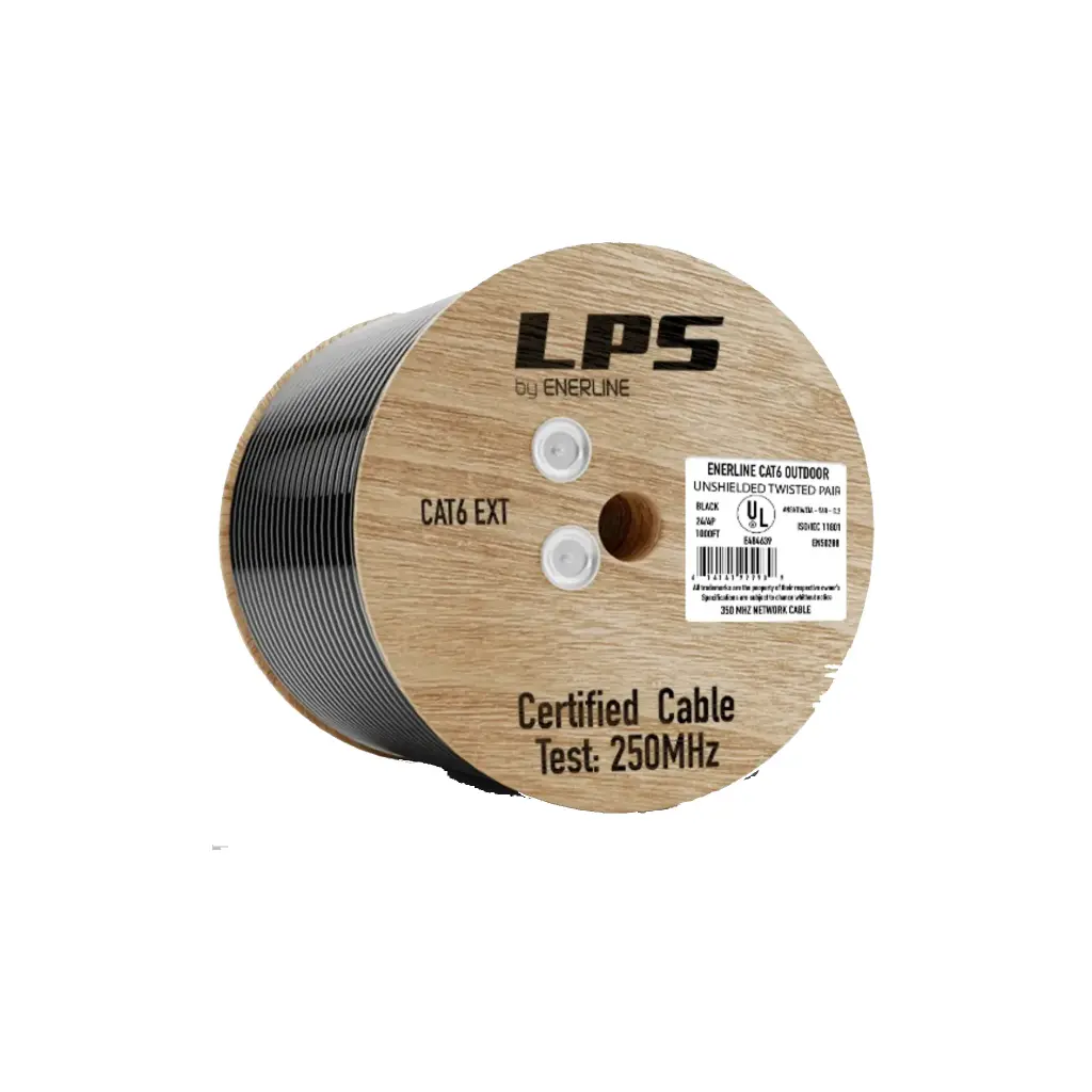 LPSUTPCAT6EXTBC | CABLE UTP CAT 6 EXTERIOR X 305MT DOBLE CHAQUETA 100% COBRE 