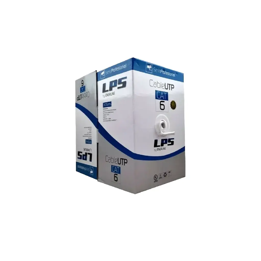 LPSUTPCAT6 | CABLE UTP CAT 6 24AWG 4P* CCA 75 GRADOS 305 METROS BLANCO LPS