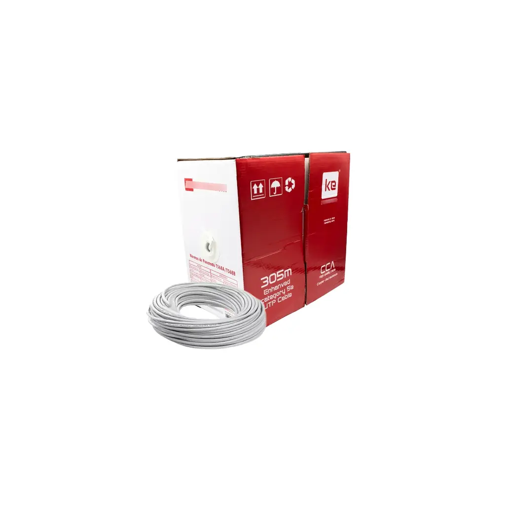 UTP ECO 5E X305 | CABLE ECO UTP CAT 5E X305 MTS CAJA ROJA